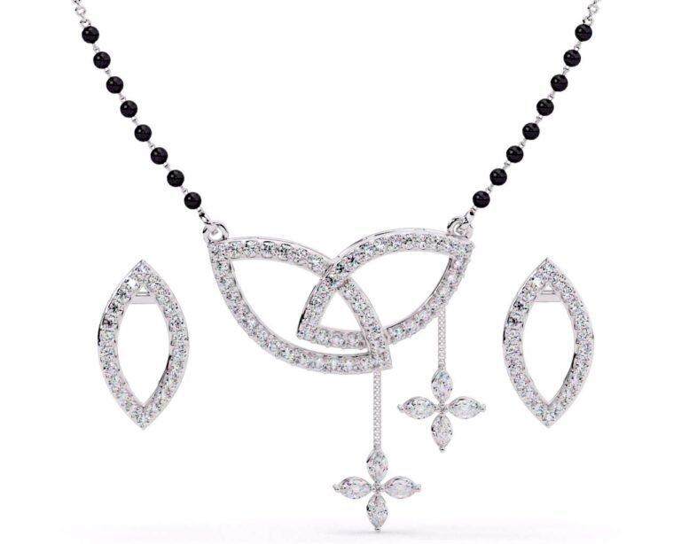 Silver Mangalsutra Set - 0004