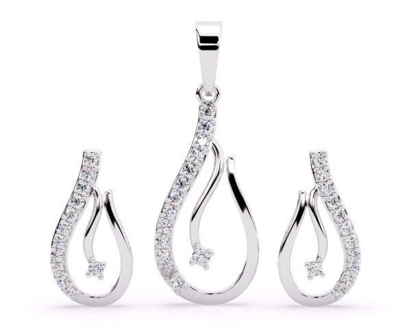 Silver Pendant Set - 0006