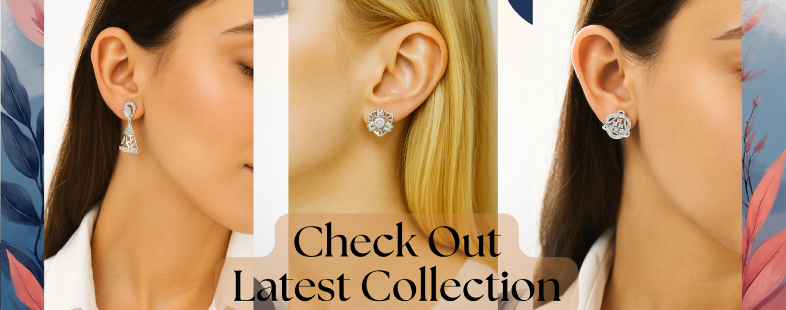 Jewelry Business Website in Cream White Dark Purple Modern Elegance Style 2